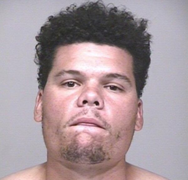 The arrest photo of Oakland Athletics catcher Bruce Maxwell.