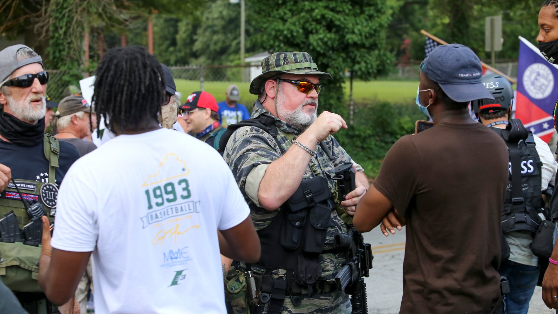 Stone mountain protest