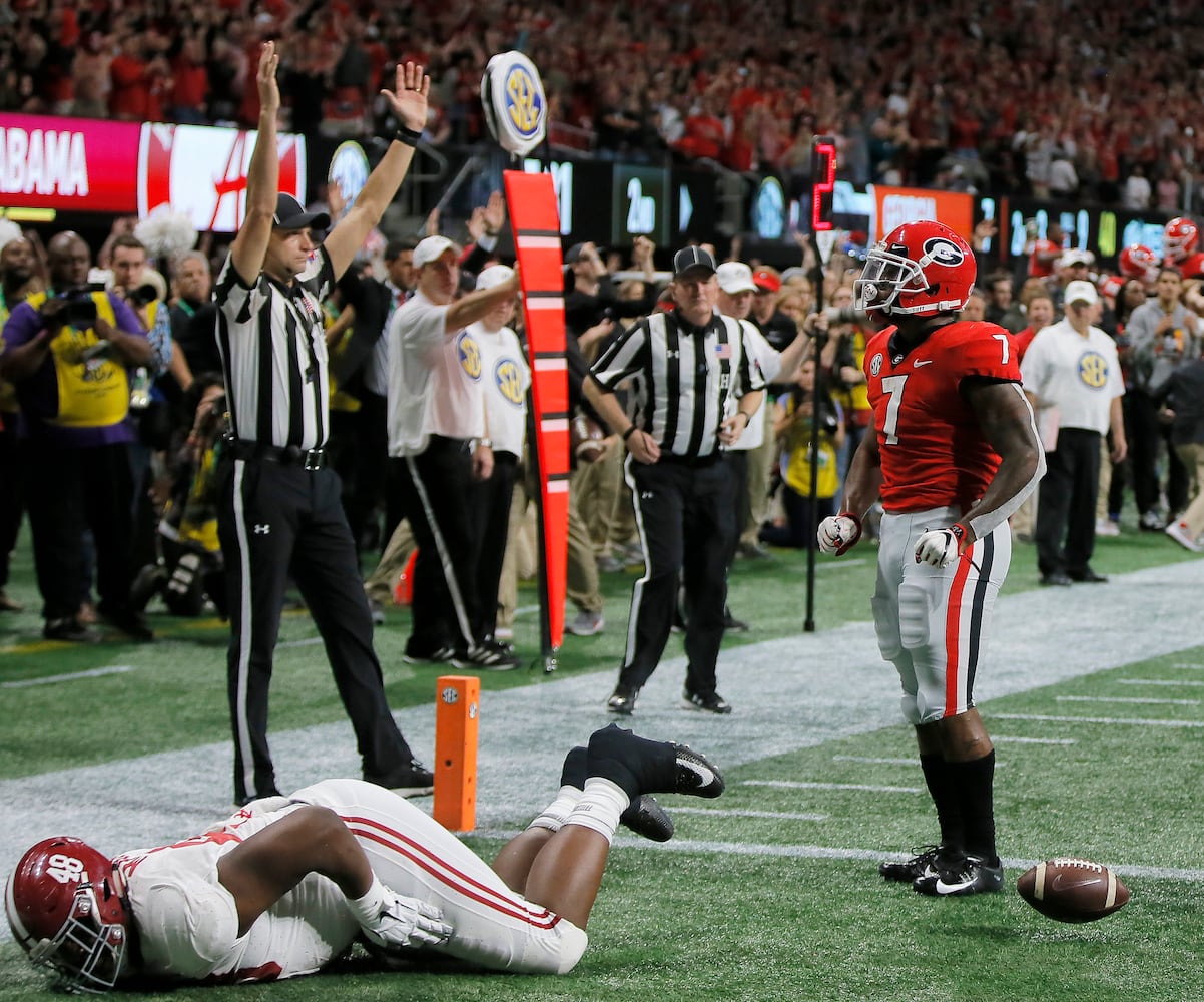 Photos: Bulldogs battle Alabama in SEC Championship game