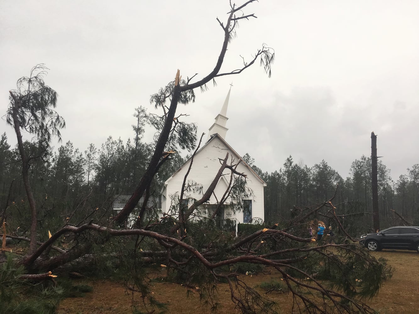 Strong storms  in Georgia cause deaths, devastation