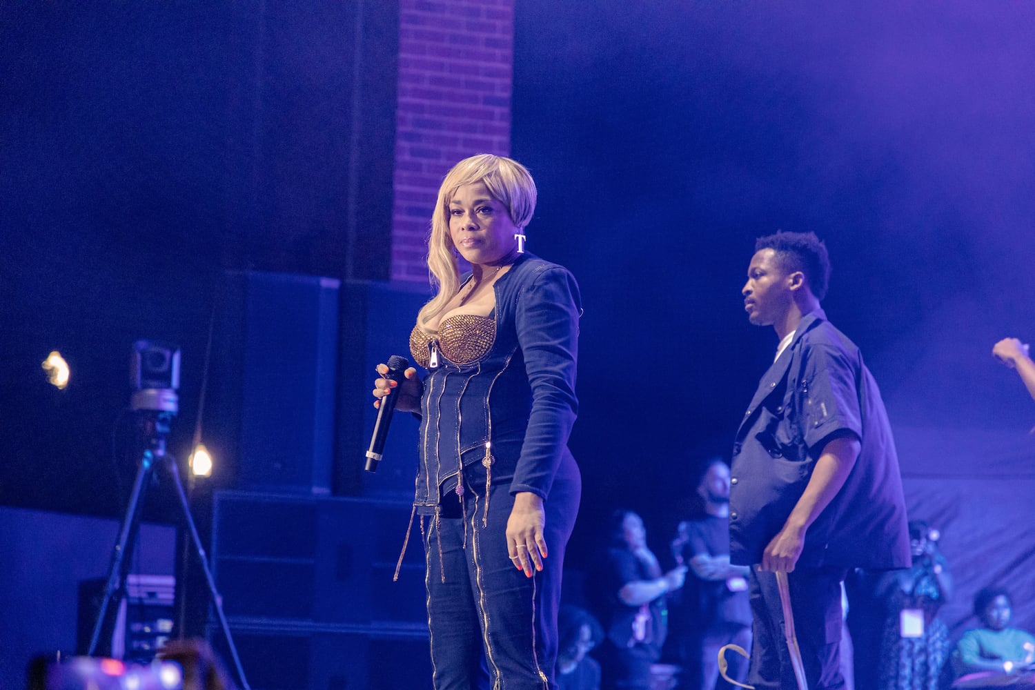 Tionne "T-Boz" Watkins performs at the Stockbridge Amphitheater on Saturday, June 8, 2024. Credit: Kymani Culmer for the Atlanta Journal-Constitution