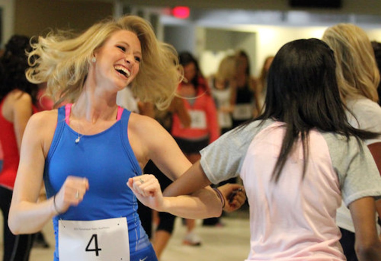 Dancers audition for the Braves' Tomahawk Team