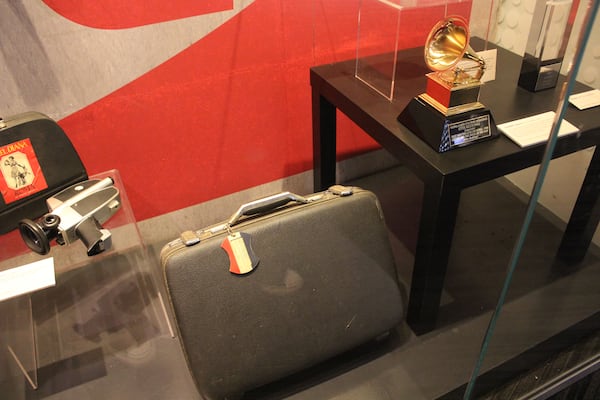 Otis Redding suitcase taken from the wreckage of the plane crash that killed him. Photo: Melissa Ruggieri/AJC