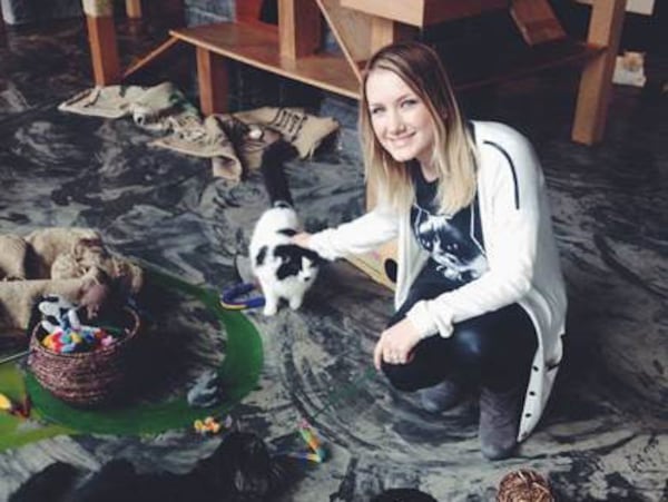  Hadyn Hilton, owner of Java Cats Cafe, visited Seattle Meowtropolitan before embarking on opening her own cat cafe. / Contributed photo