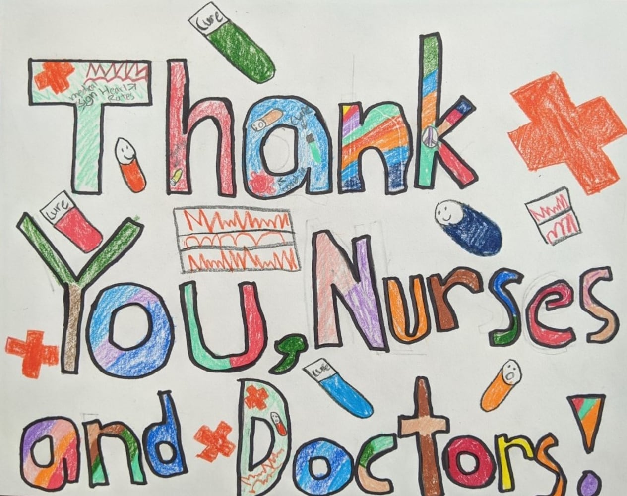 Art from the Heart: Kids thank front-line health care workers