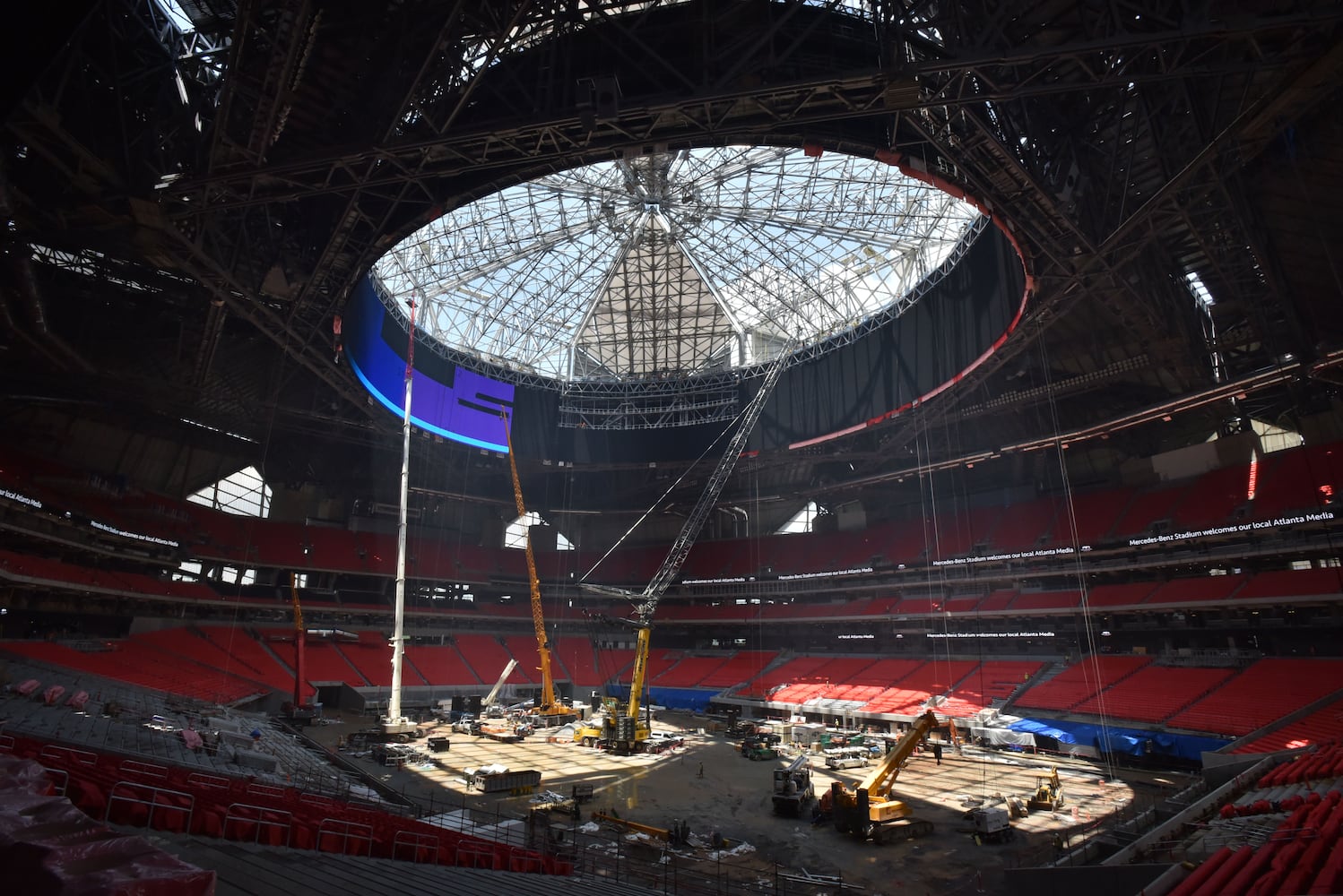 Photos: The latest look at the Falcons’ new Mercedes-Benz Stadium