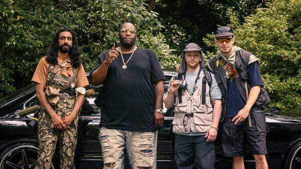 The members of "Chillin Island" with Killer Mike (second from right). HBO Max