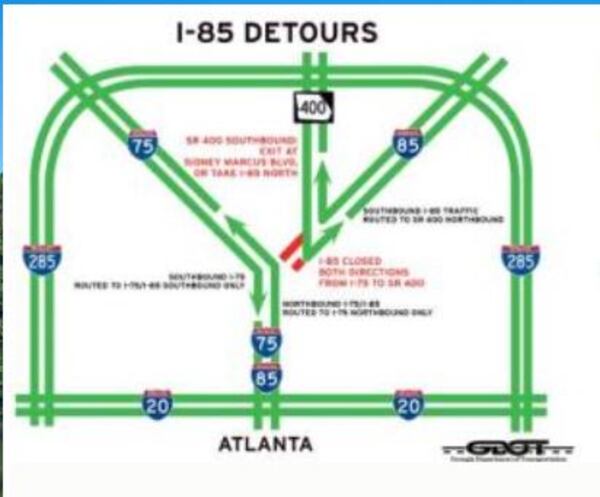 The city of Brookhaven offers commuting options in wake of the I-85 bridge collapse.