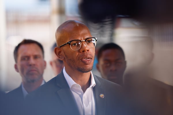 Atlanta City Council member Jason Dozier said of the Trump administration's plans to vastly shrink the Department of Veteran Affairs' workforce: “Why would I volunteer for an entity, if I go on the other side of it and I am not going to have the support I need to be successful in the civilian world?” (Miguel Martinez/AJC 2024)