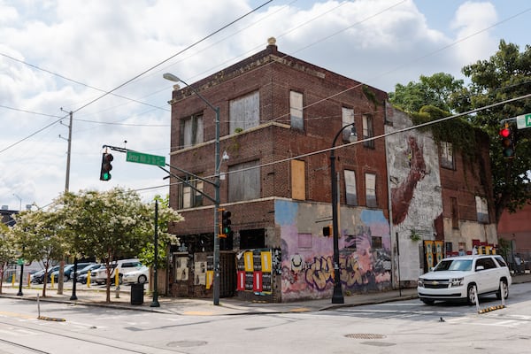 229 Auburn Avenue, the Atlanta building said to have housed the first Black bank in Georgia, is pictured on Wednesday, July 20, 2022. (Arvin Temkar / arvin.temkar@ajc.com)