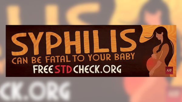 Billboards posted in Atlanta and elsewhere aim to support the CDC’s messaging around the deadly infection syphilis. Courtesy