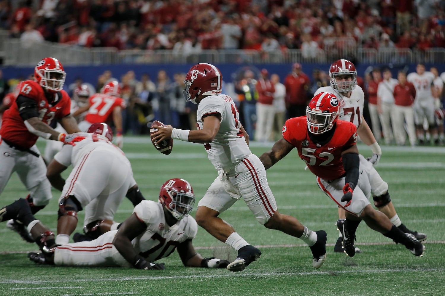 Photos: Bulldogs battle Alabama in SEC Championship game