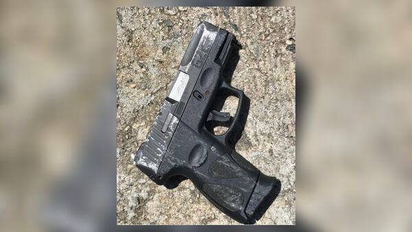 This is a photo of the stolen handgun that deputies recovered.