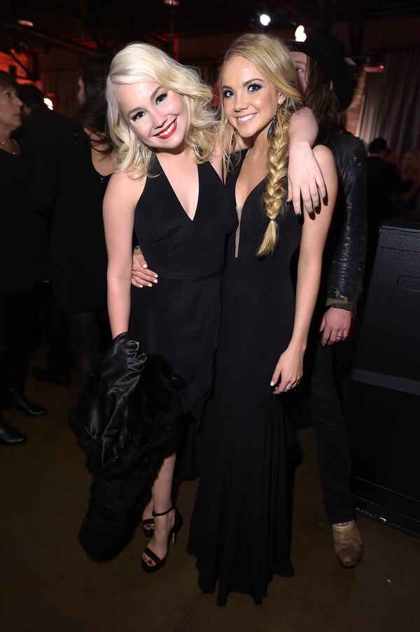 NASHVILLE, TN - NOVEMBER 05: RaeLynn and Danielle Bradbery attend the Big Machine Label Group Celebrates The 48th Annual CMA Awards in Nashville on November 5, 2014 in Nashville, Tennessee. (Photo by Michael Loccisano/Getty Images for Big Machine Label Group) RaeLynn with Danielle Bradbery,