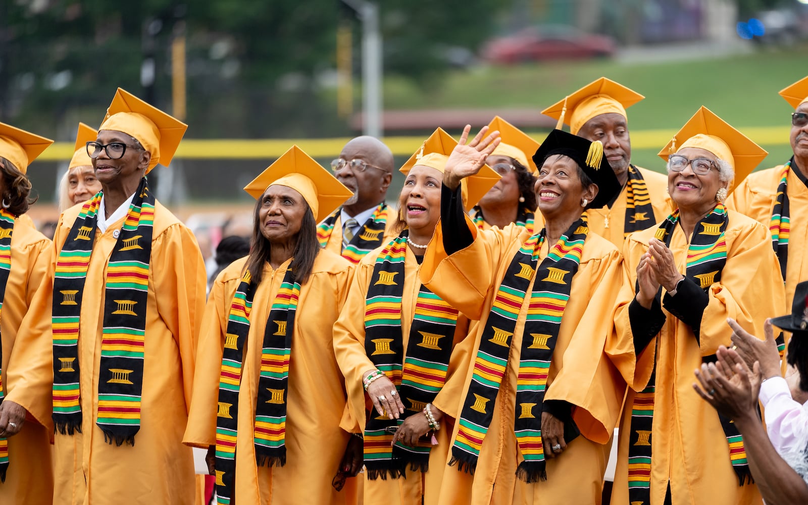 Graduates, faculty and family gather for the Clark Atlanta University 35th annual commencement convocation.