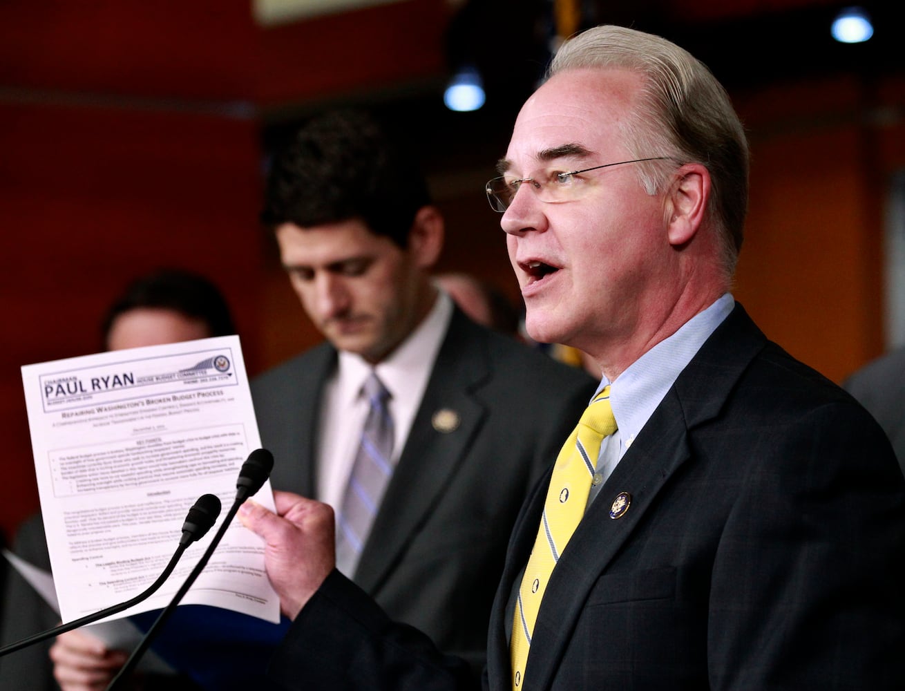 Tom Price speaks about budget reform in 2011