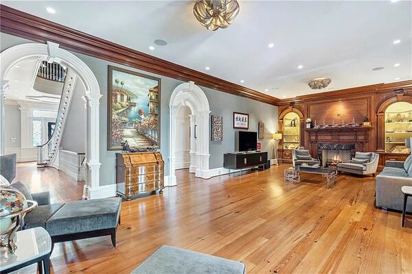 A living room at the Suwanee home Dwight Howard has put on sale for $11.25 million. ENGEL & VOLKERS