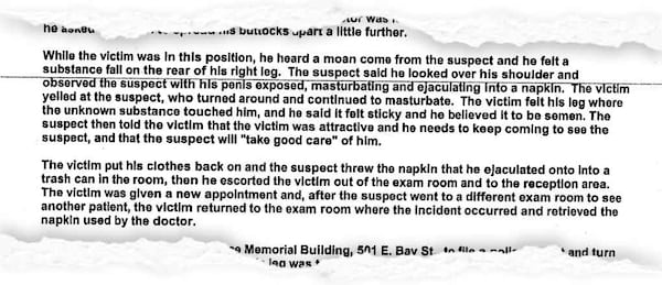 The arrest warrant affidavit in the case of Dr. Om Parkash Kapoor of Jacksonville, Fla.