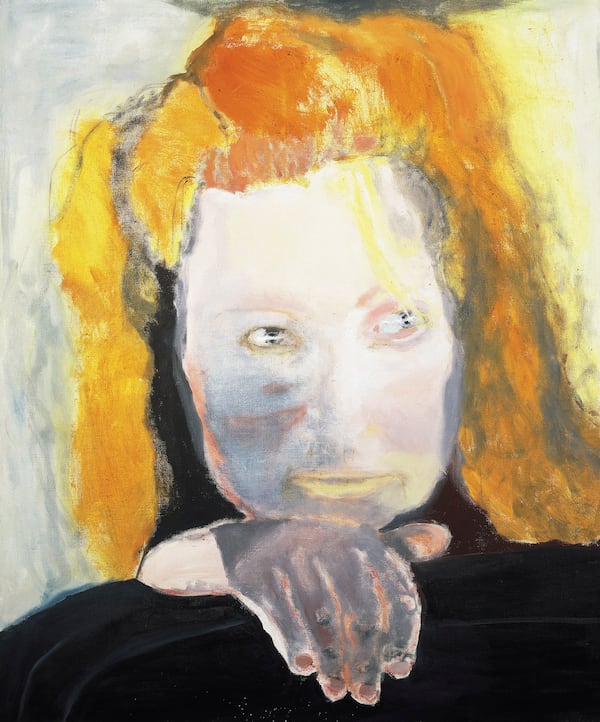 Marlene Dumas' "Het Kwaad is Banaal" (“Evil Is Banal”), (1984).