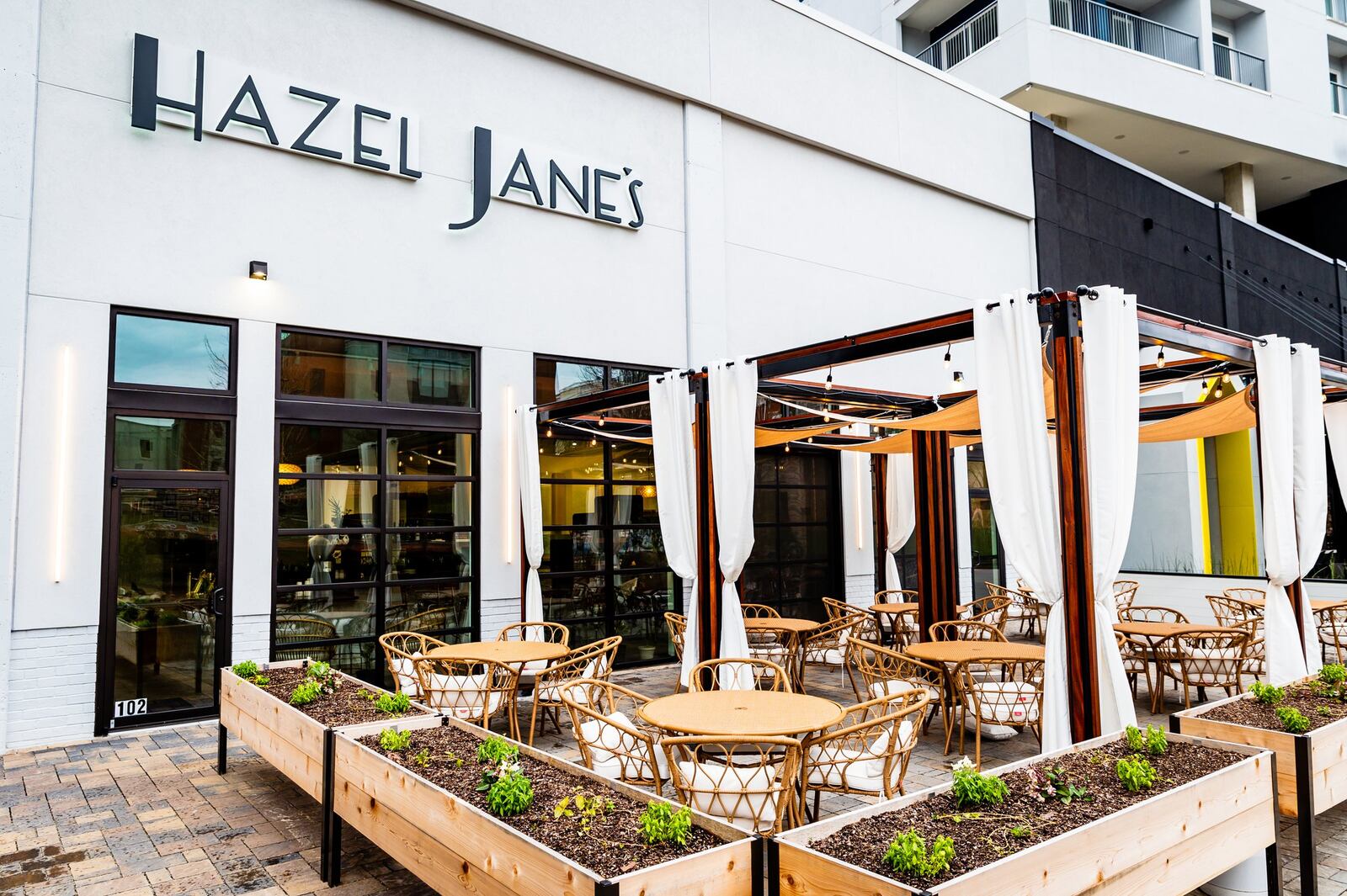 The patio at Hazel Jane’s offers prime Beltline views. CONTRIBUTED BY HENRI HOLLIS