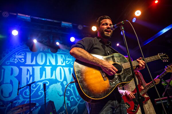 Zachary Williams, the lead vocalist for the band The Lone Bellow, performs at Terminal West in Atlanta on Wednesday, March 11, 2015. JONATHAN PHILLIPS / SPECIAL