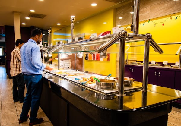 The lunch buffet at Madras Mantra offers a wealth of options. Though it’s served every day, the selection is larger on weekends. CONTRIBUTED BY HENRI HOLLIS