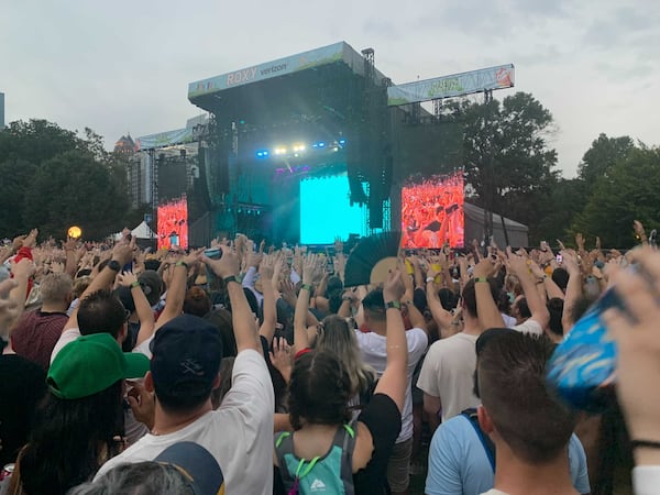 AJR performs at Music Midtown at Piedmont Park on Saturday, Sept. 18, 2021. (Photo: Caroline Silva/AJC)