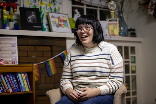 Emiliana Edwards, 18, former patient of pediatric endocrinologist Dr. Hector Granados speaks during an interview in El Paso, Texas, Tuesday, Jan. 21, 2025. (AP Photo/Andres Leighton)