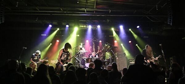 Atlanta-based metal band Withered formed 20 years ago. The band played this year's 2024 Mass Destruction Music Festival. Pictured here, they play a show in Baltimore, MD. 