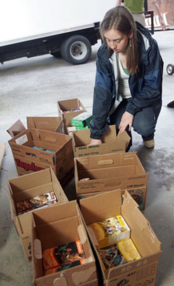 Girl Scout cookies for the troops