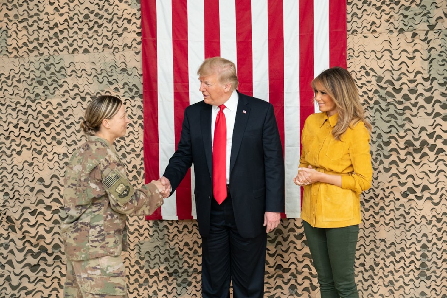 Trump makes unannounced visit to troops in Iraq