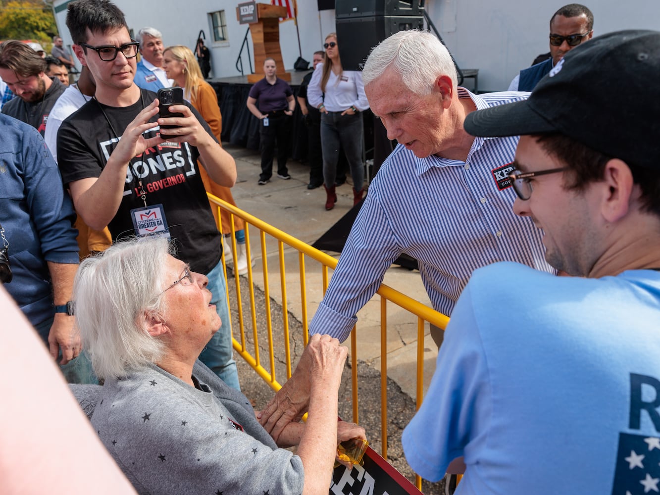 Abrams, Kemp campaign photos