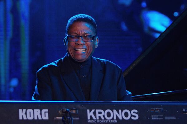  MIAMI GARDENS, FL - MARCH 18: Musician Herbie Hancock performs on stage at The 12th Annual Jazz In The Gardens Music Festival - Day 1 at Hard Rock Stadium on March 18, 2017 in Miami Gardens, Florida. (Photo by Mychal Watts/Getty Images for Jazz in The Gardens Music Festival)