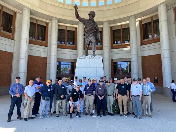 Veterans at the National Infantry Museum & Soldier Center in Columbus during a field trip with Cobb Senior Services Veteran Connection.