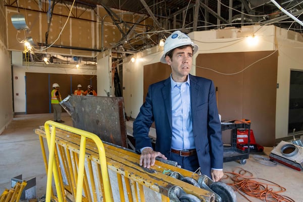 Portrait of Cornerstone Christian Academy headmaster Colin Creel at the construction site of the schoolÕs new science labs. For story on the Top Workplace winners. PHIL SKINNER FOR THE ATLANTA JOURNAL-CONSTITUTION