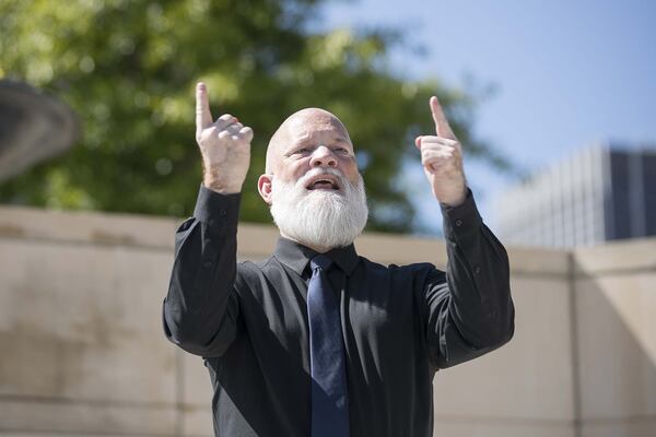 David Cowan, an American Sign language deaf interpreter shown during an April 20, 2020, press conference by Gov. Brian Kemp, began his career as an interpreter immediately after graduating from Gallaudet University in Washington D.C. 