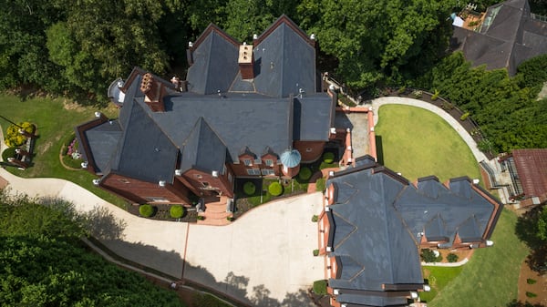 A look at 3863 Streamside Drive in Marietta, which is being sold for $2.5 million. The 12,000-square-foot castle sits on an acre just off Sope Creek.