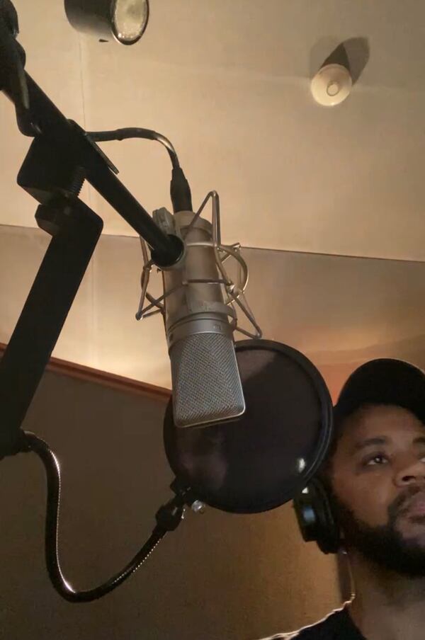 Christian Strong, neurosurgeon with a passion for singing is at Stankonia, the recording studio owned by Big Boi of the group Outkast. Here he is recording for his upcoming album.