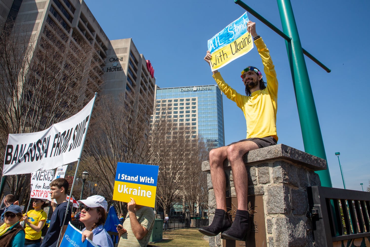 Stand with Ukraine Rally in Atlanta 

