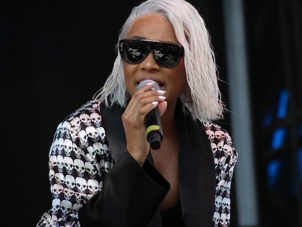 Atlanta singer Monica played a sweet and soulful set at One Musicfest. Photo: Melissa Ruggieri/AJC