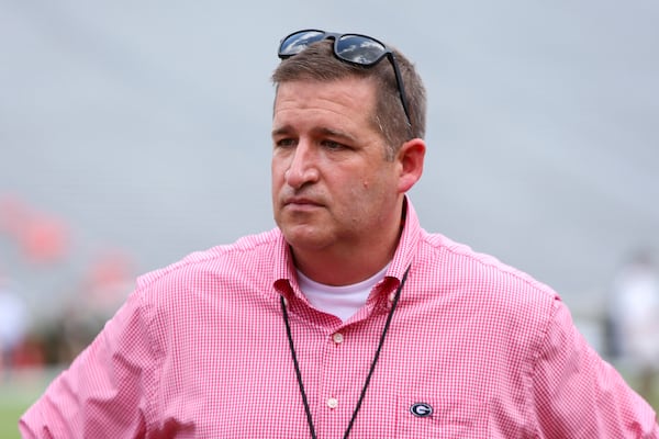 Athletic Director Josh Brooks of the Georgia Bulldogs in Sanford Stadium before a game against the UAB Blazers on Sept. 11, 2021, in Athens, Georgia. (Brett Davis/Getty Images/TNS)