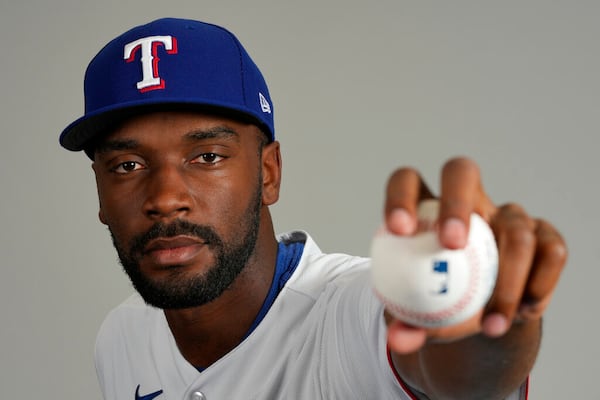 This is a 2023 photo of Taylor Hearn of the Texas Rangers. (AP Photo/Charlie Riedel)