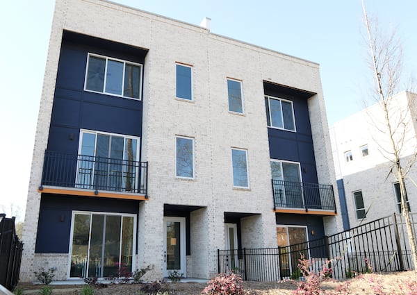  A townhome project by Cablik Enterprises in Atlanta, Georgia on Wednesday, March 20, 2019. The 62-unit project  has larger as well as narrower townhomes. EMILY HANEY / emily.haney@ajc.com