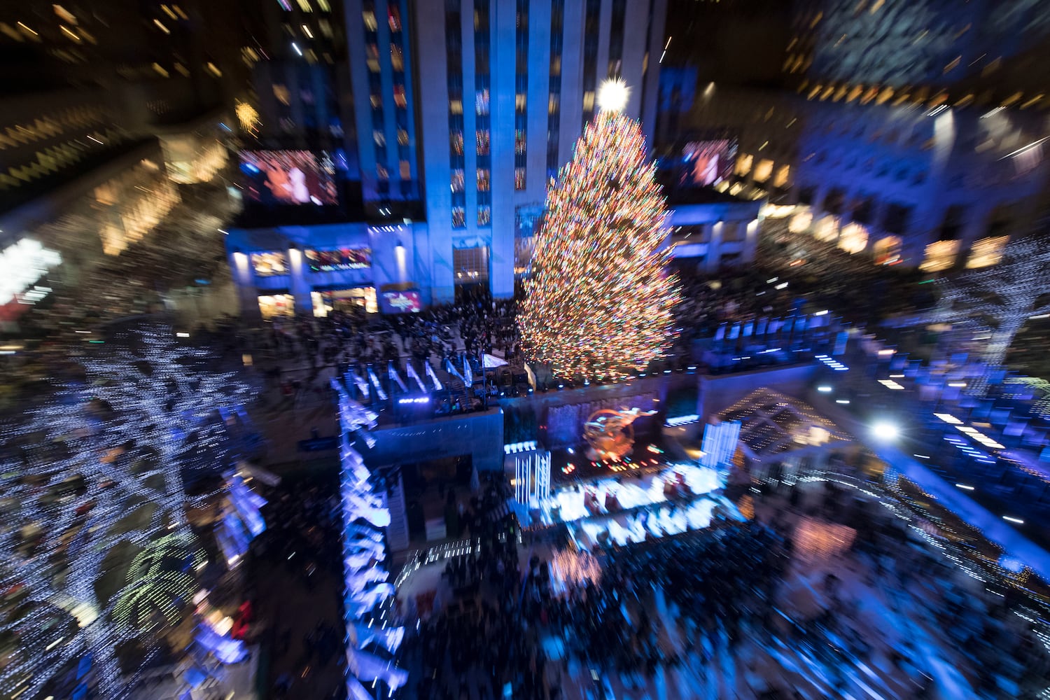 Photos: Rockefeller Center Christmas Tree Lighting 2018