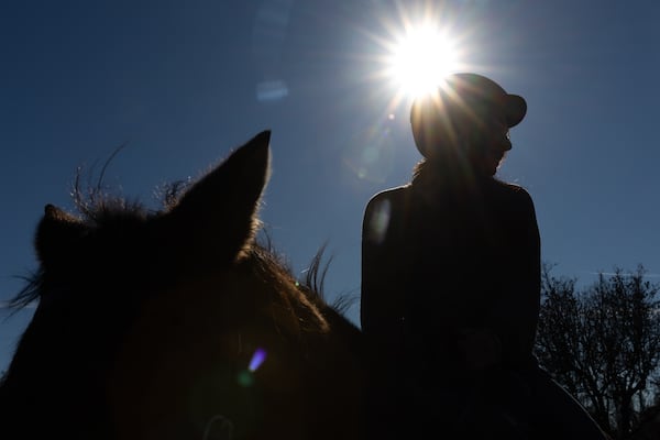 A teenage resident participates in equine therapy at Murphy-Harpst Children's Center in Cedartown. (Arvin Temkar / AJC)