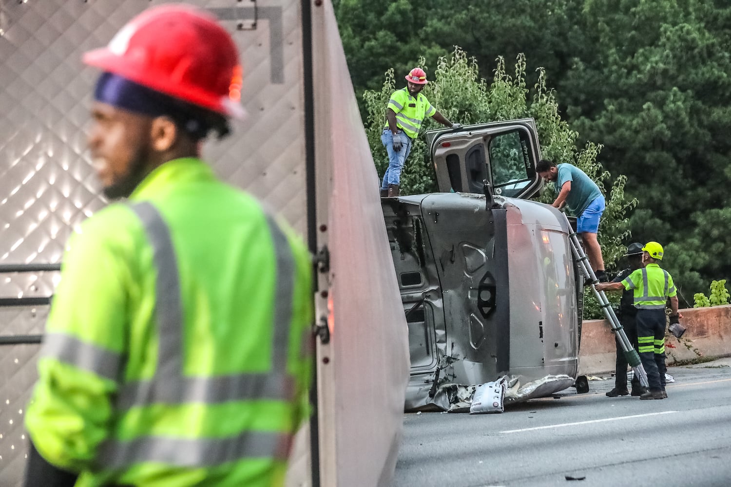 I-285 crash at I-85