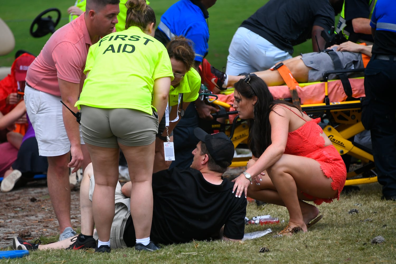 Photos: Lightning strikes during third round of Tour Championship