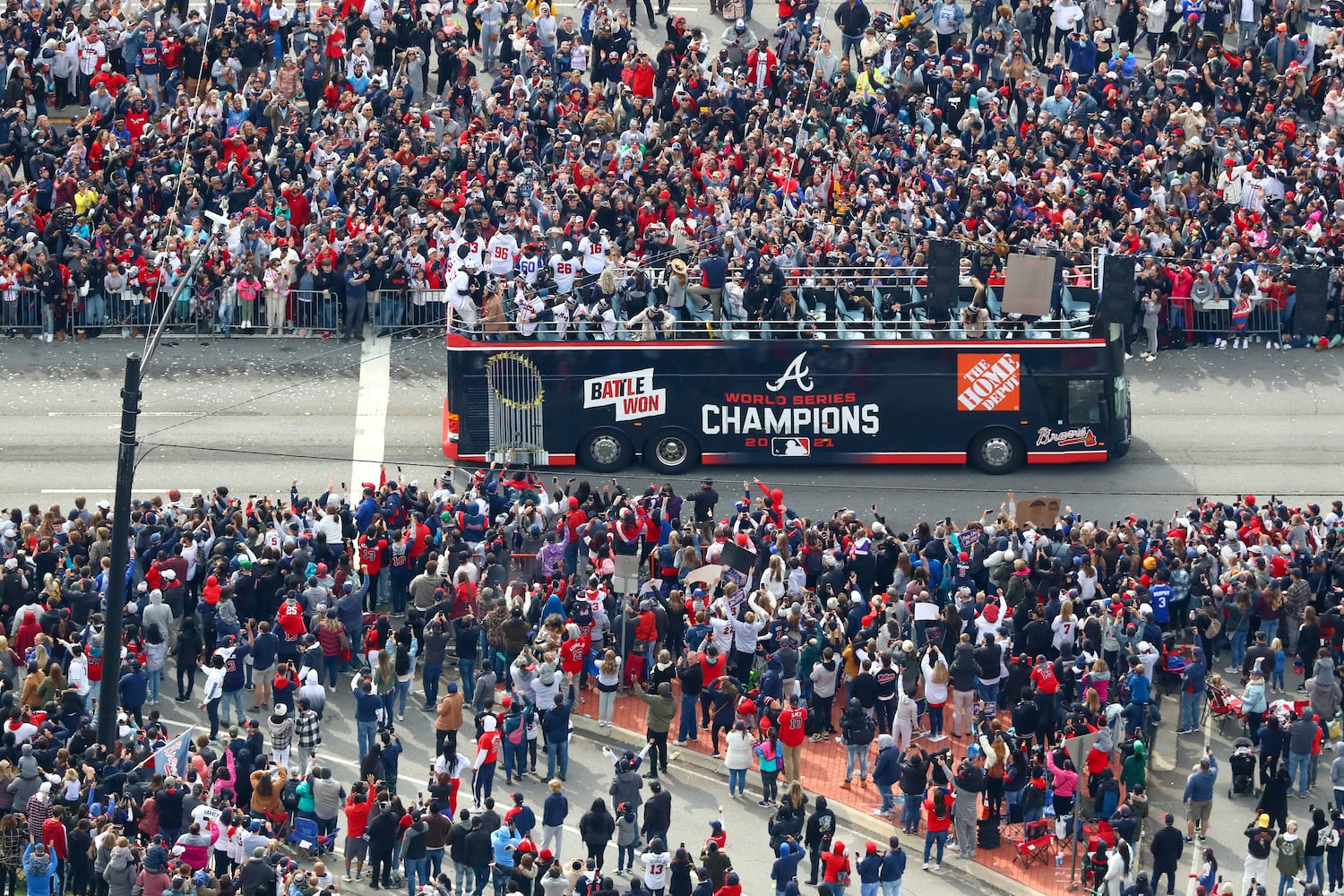 Braves baseball parade