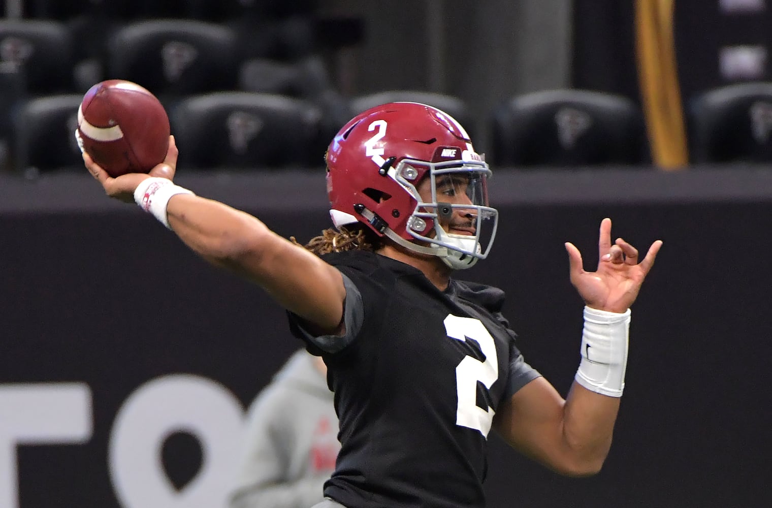 Photos: Saturday’s scene as Georgia, Alabama prepare for national title game