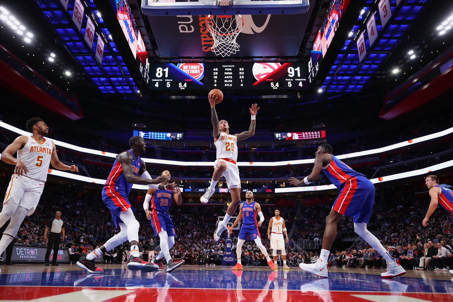 Photos: Hawks open season with win over the Pistons